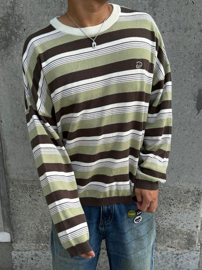 STRIPED LONG SLEEVE - GREEN