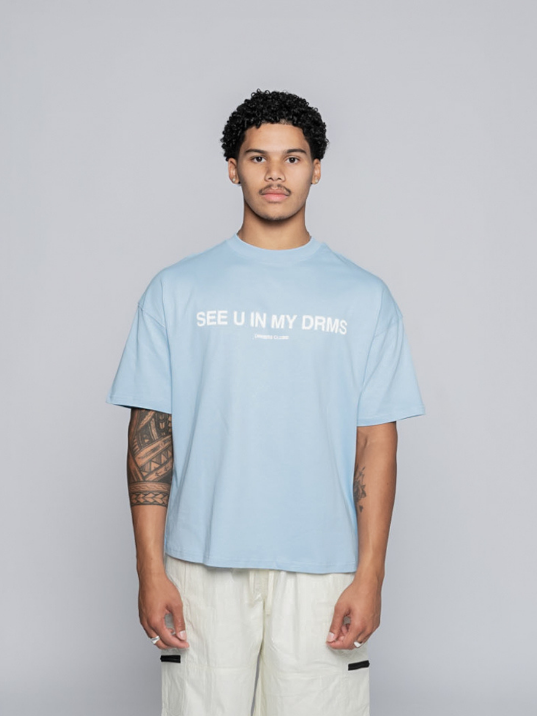 SEE U IN MY DRMS TEE - BABY BLUE