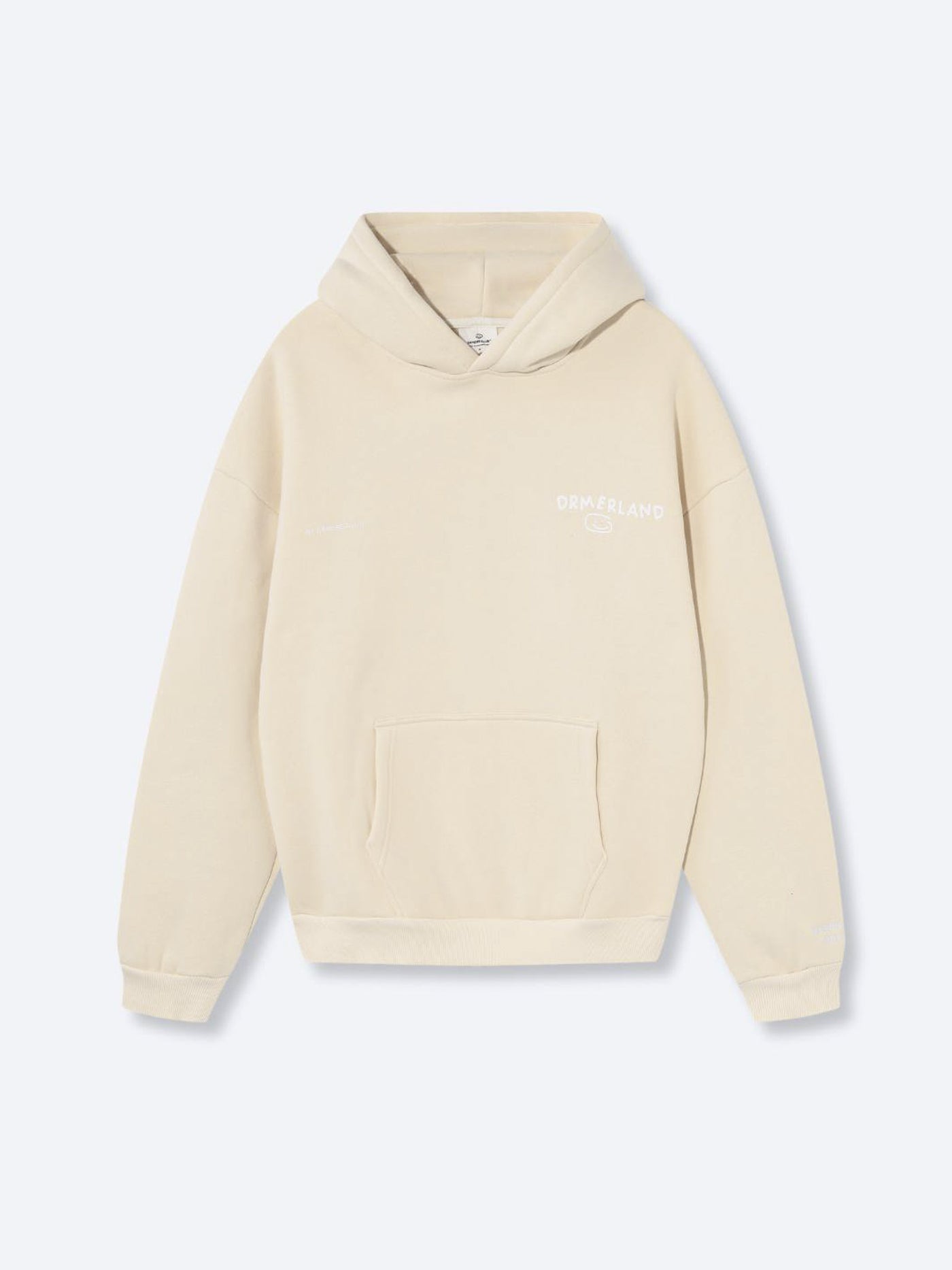 thanks for being here hoodie - cream + white