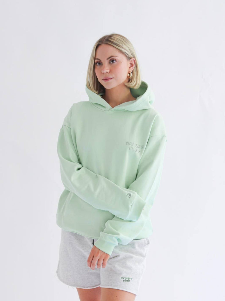 drmers club basics hoodie - matcha cream