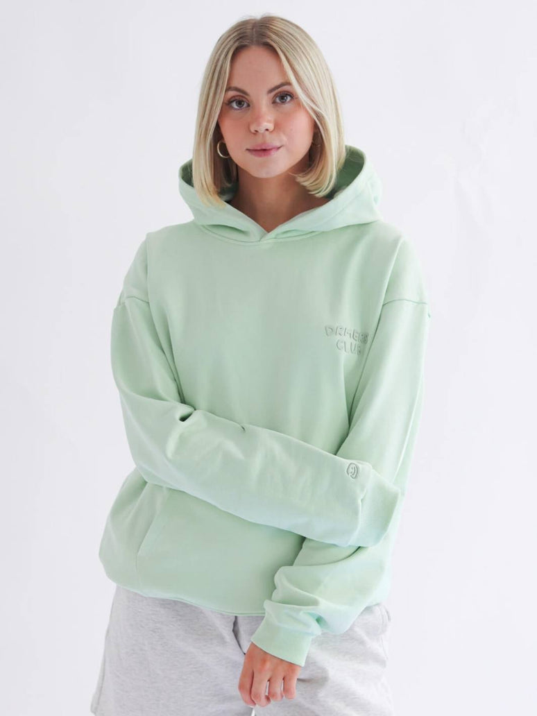 drmers club basics hoodie - matcha cream