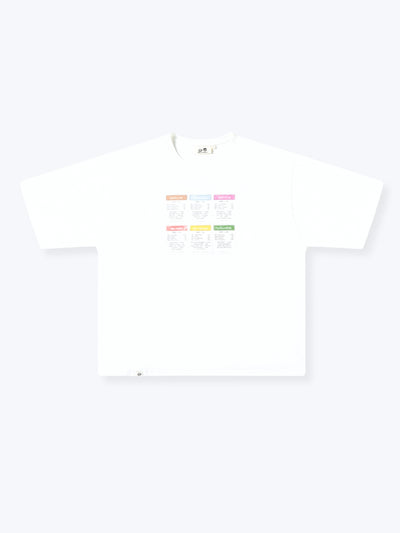 PROPERTY CARDS TEE - WHITE