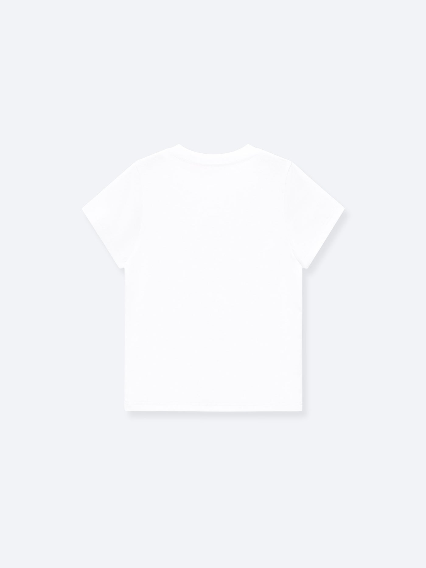 CROPPED-ISH BABY TEE - WHITE