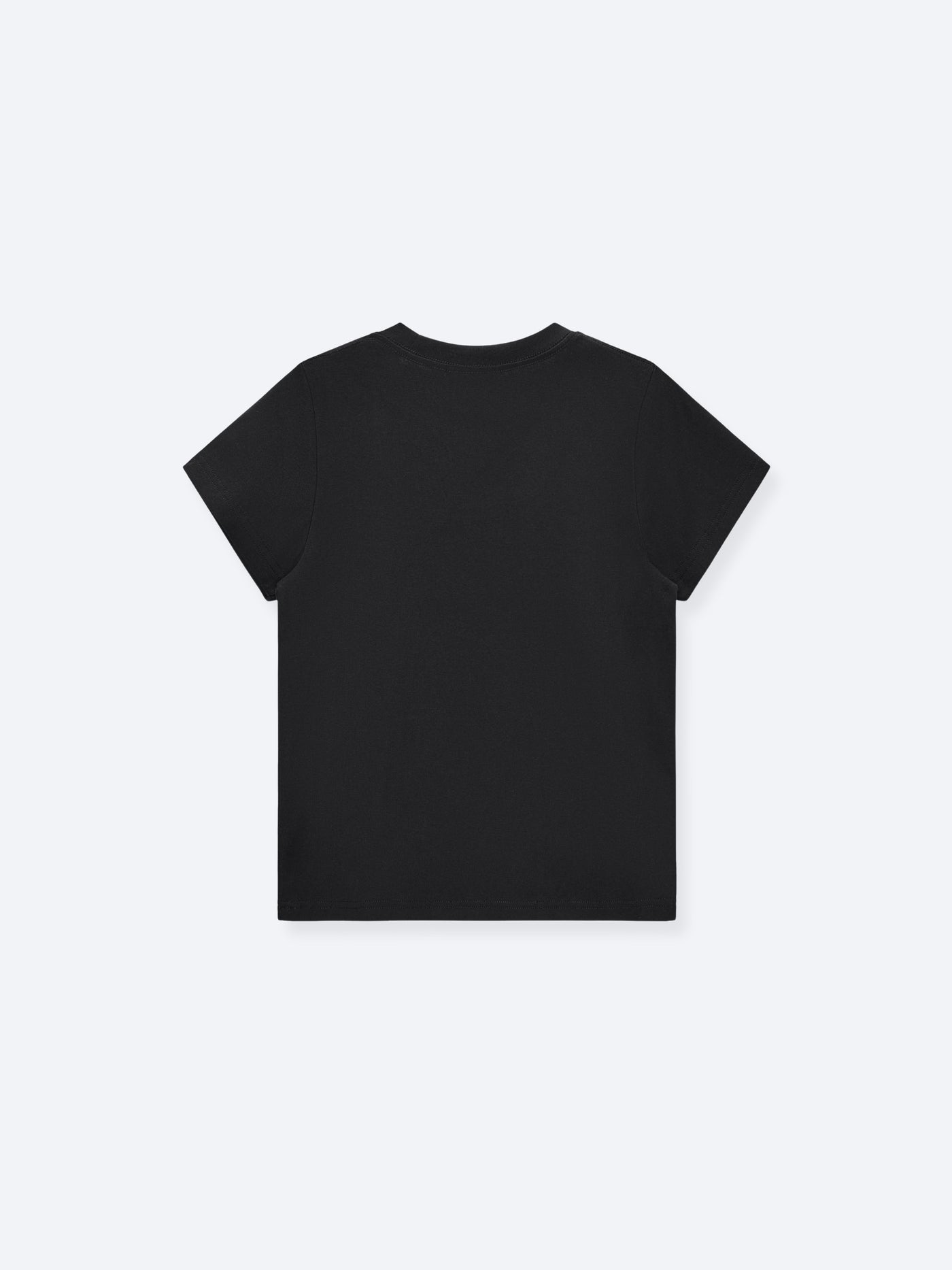CROPPED-ISH BABY TEE - BLACK