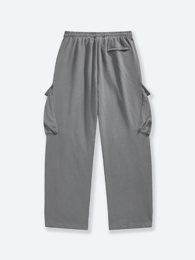 BAGGY CARGO SWEATPANTS - CHARCOAL