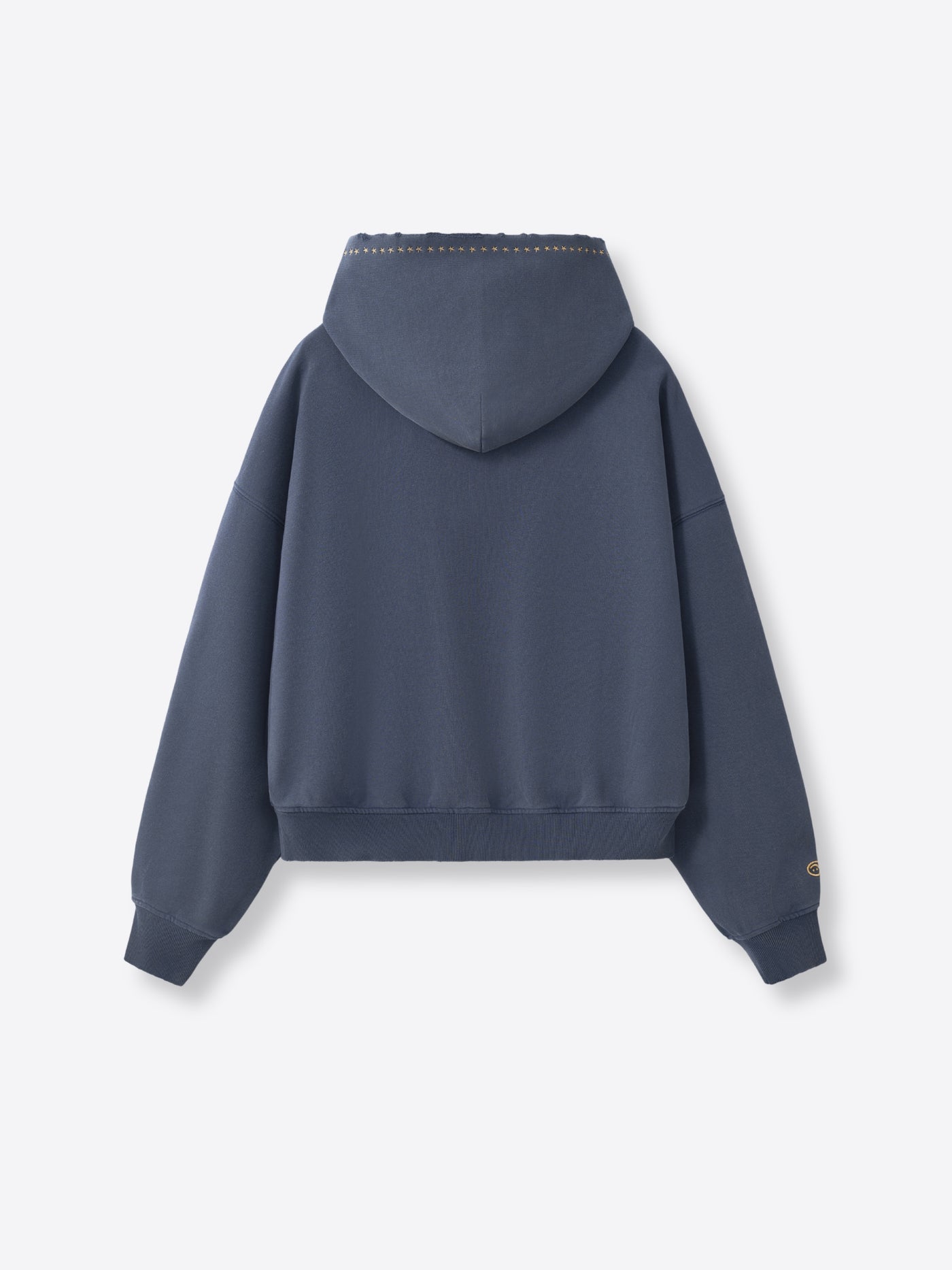 EMBROIDERED STARS HOODIE - STORM BLUE