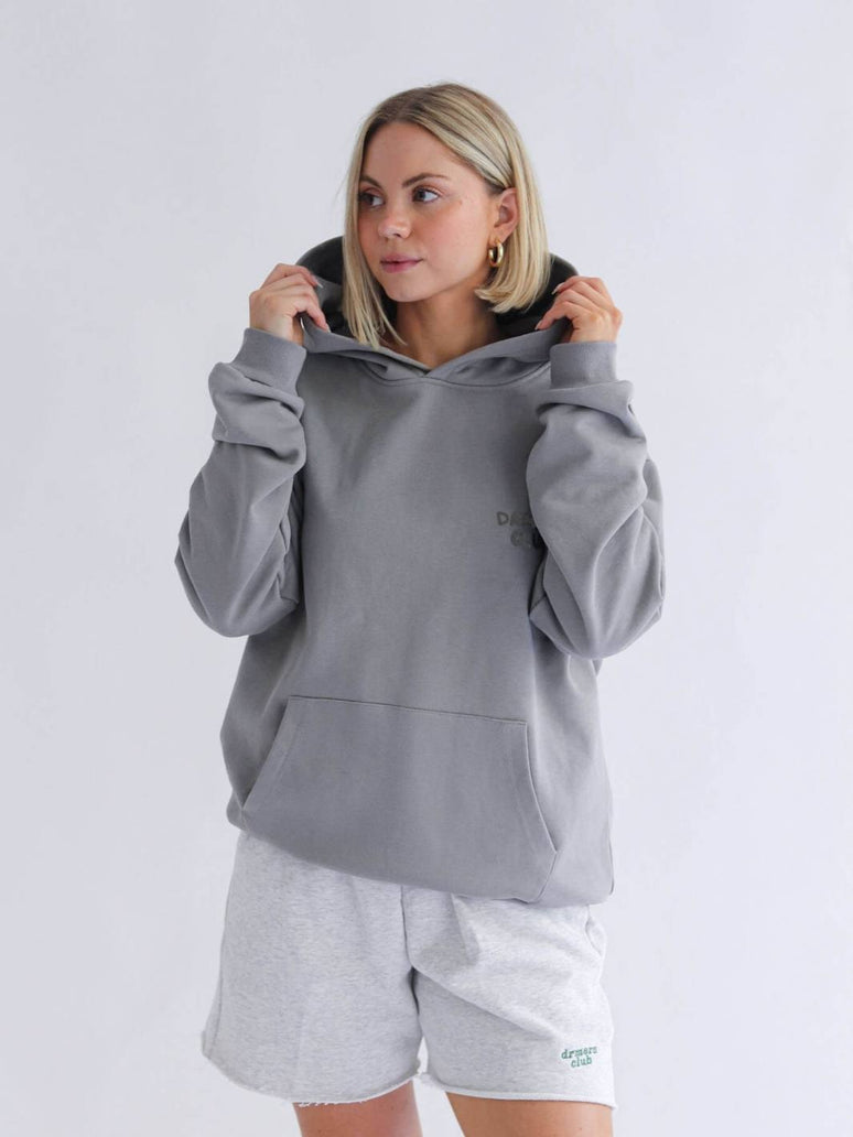 drmers club basics hoodie - graphite grey