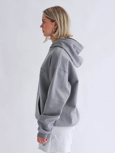 drmers club basics hoodie - graphite grey