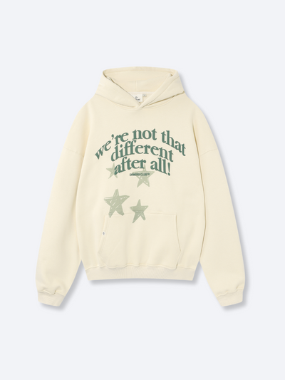 WE'RE NOT THAT DIFFERENT HOODIE - EGGSHELL