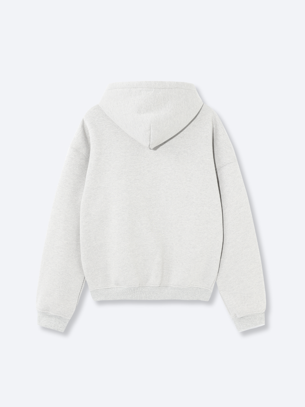 SIGNATURE BASIC ZIP-UP HOODIE HEATHER GREY - Main Image