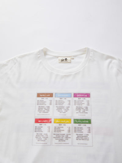 PROPERTY CARDS TEE - WHITE