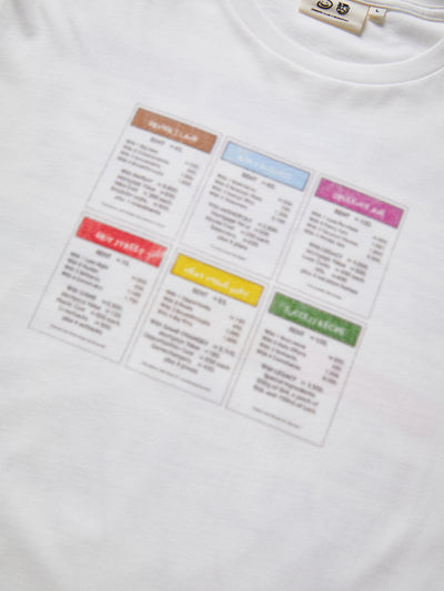 PROPERTY CARDS TEE - WHITE