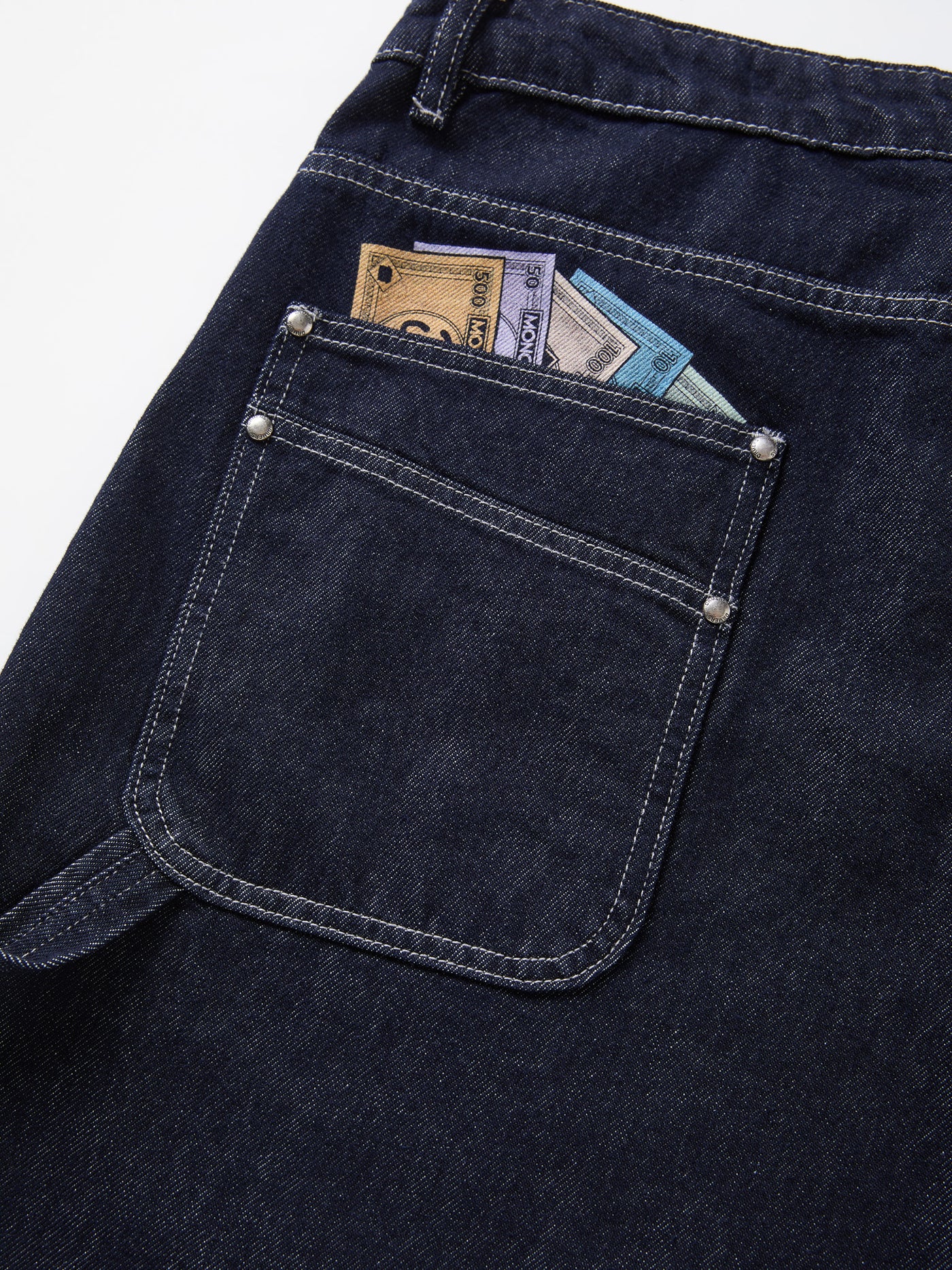 MONEY JORTS - INDIGO