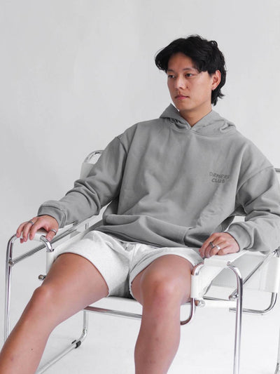 drmers club basics hoodie - graphite grey