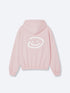 SMILEY LOGO HOODIE - MUTED PINK
