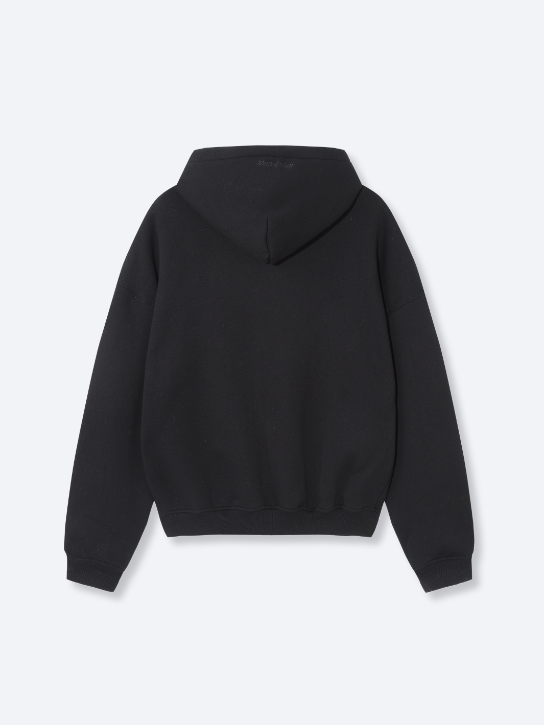 SIGNATURE BASIC ZIP UP HOODIE BLACK