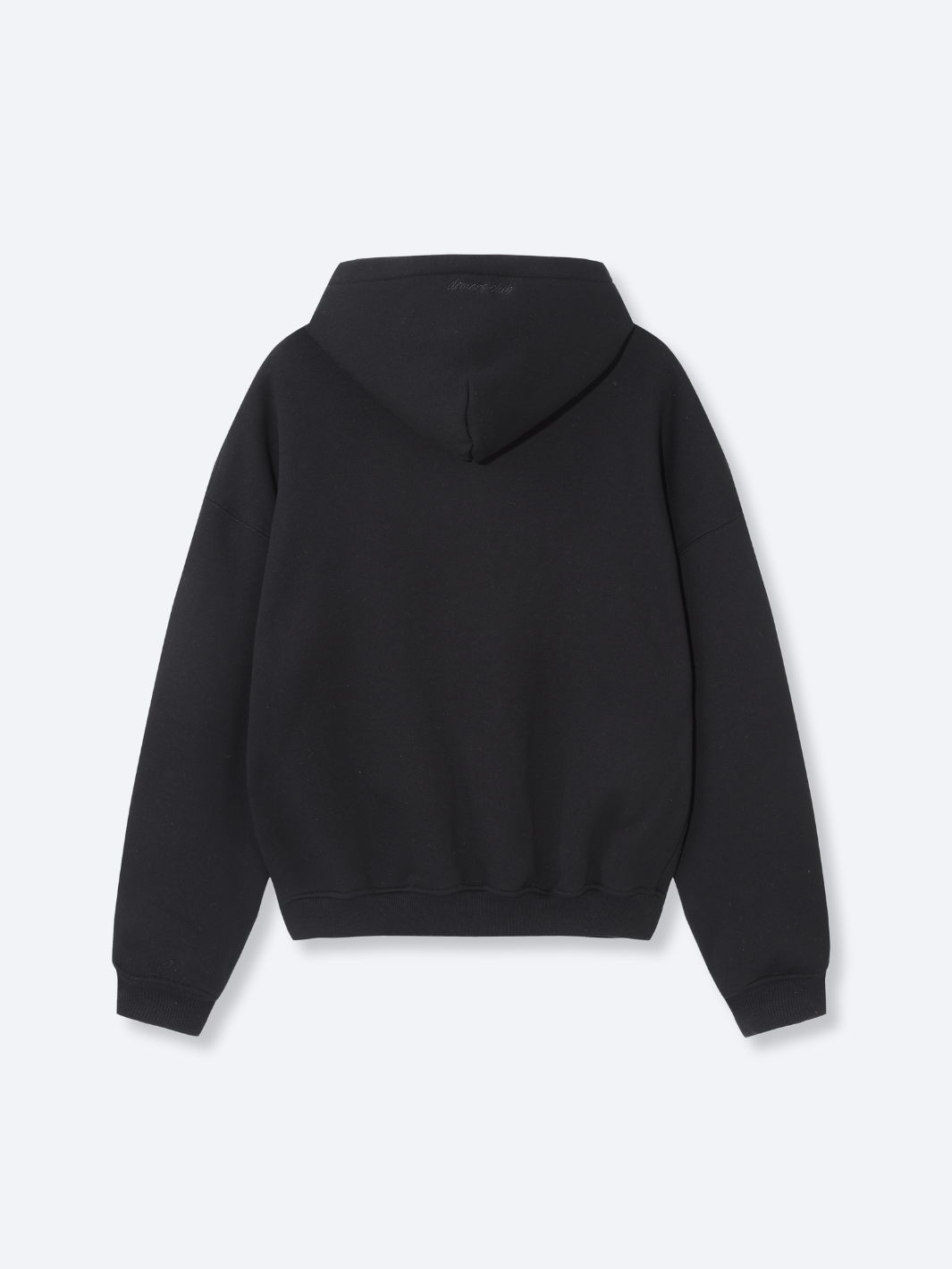 SIGNATURE BASIC ZIP-UP HOODIE - BLACK