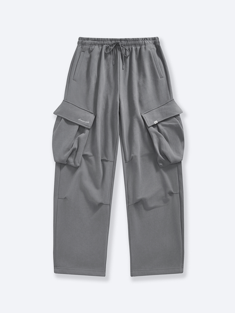 BAGGY CARGO SWEATPANTS - CHARCOAL