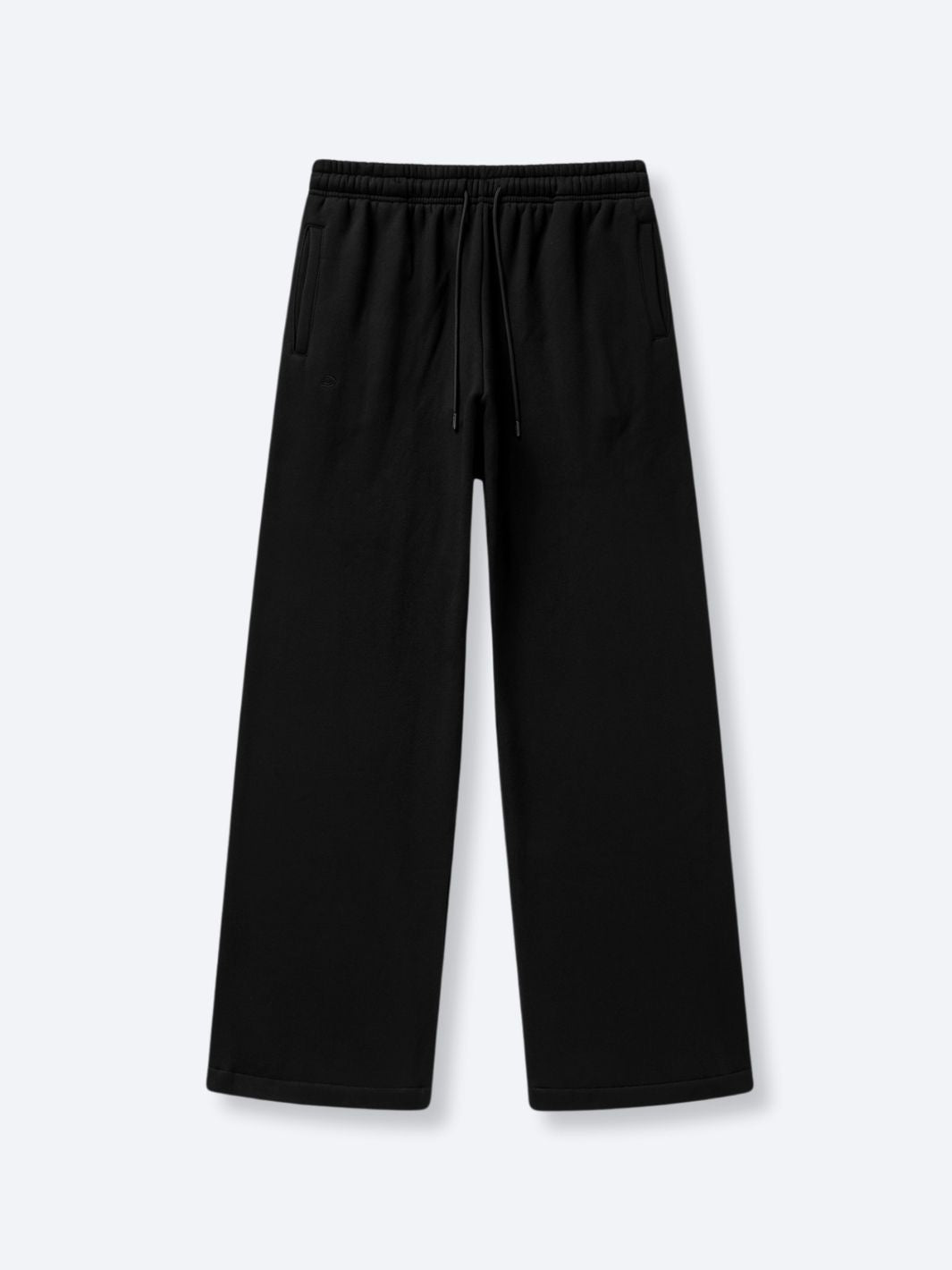 SIGNATURE BASIC STRAIGHT LEG SWEATPANTS - BLACK