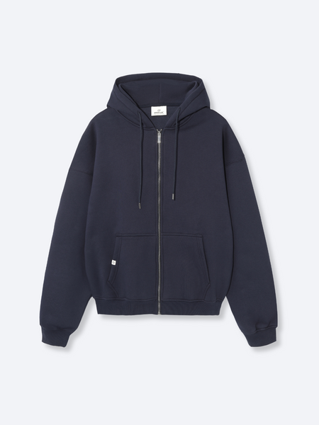 Navy blue zip up sweatshirt online