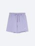 FRENCH TERRY SWEAT SHORTS - LILAC