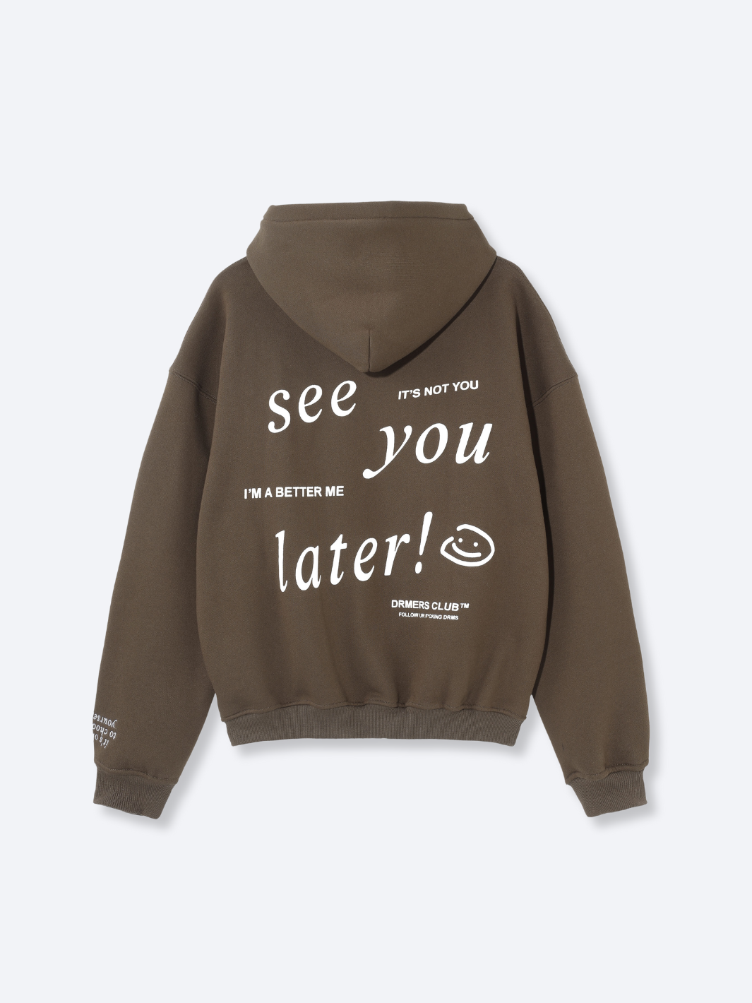 see you later hoodie - coffee brown