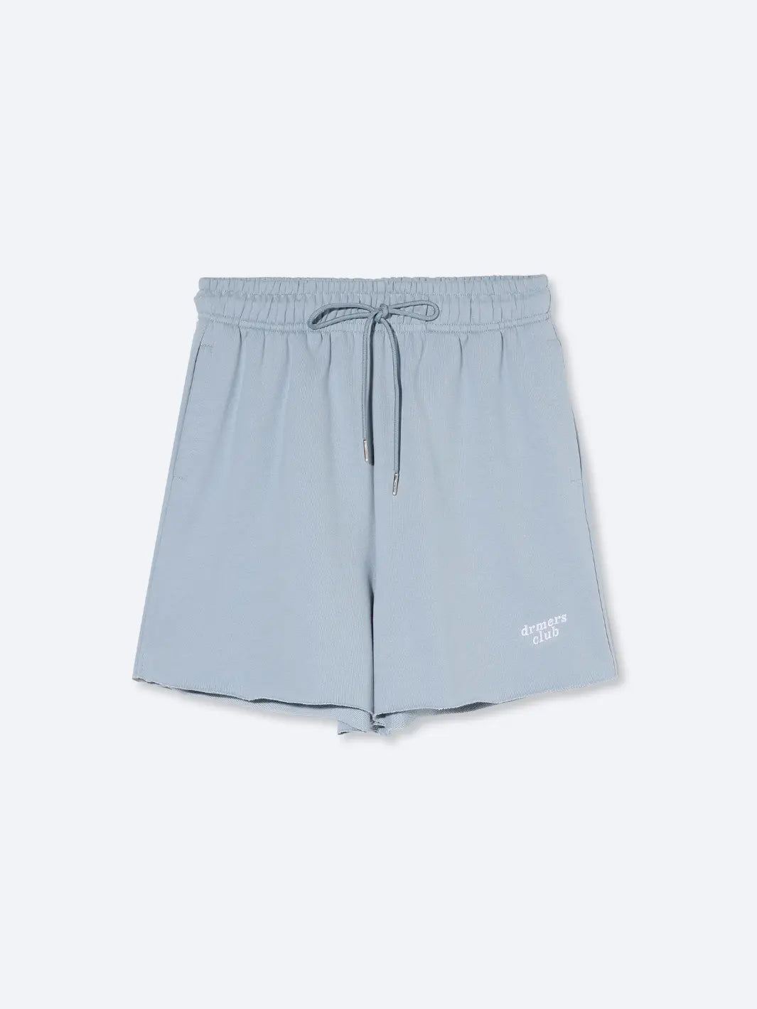 french terry sweat shorts - misty blue