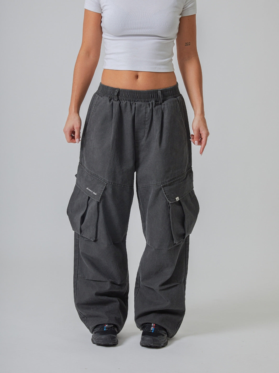 BAGGY CARGO PANTS - GRAPHITE