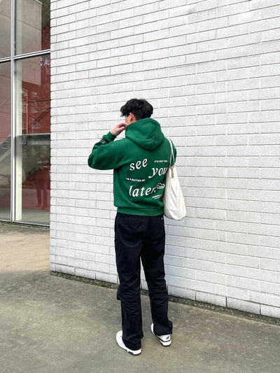 see you later hoodie - evergreen – DRMERS CLUB