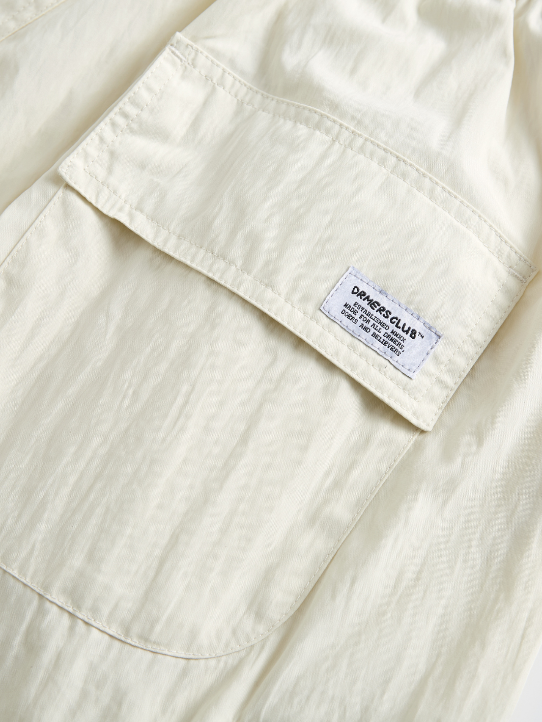 PARACHUTE CARGO SHORTS - OFF WHITE