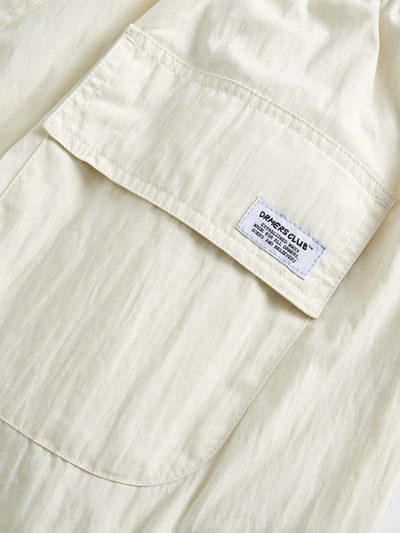 PARACHUTE CARGO SHORTS - OFF WHITE