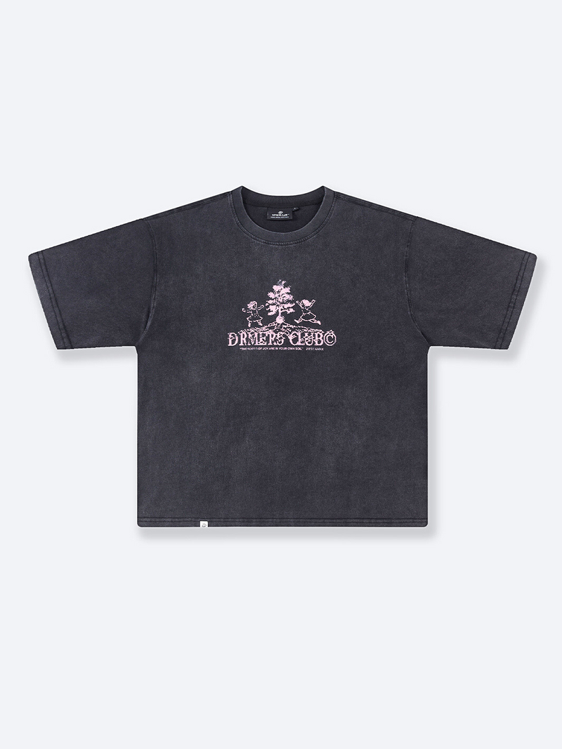 ROOTS OF JOY TEE - WASHED BLACK