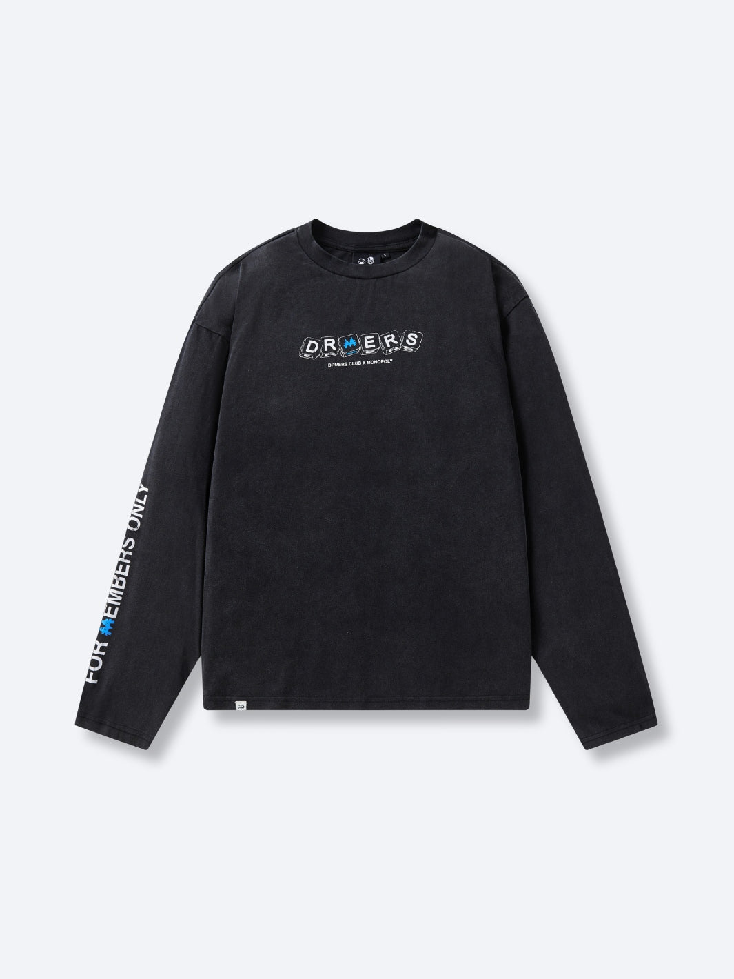 TAKE A CHANCE LONG SLEEVE TEE - BLACK