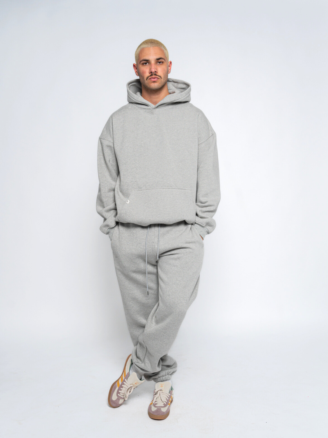 Basic grey joggers sale
