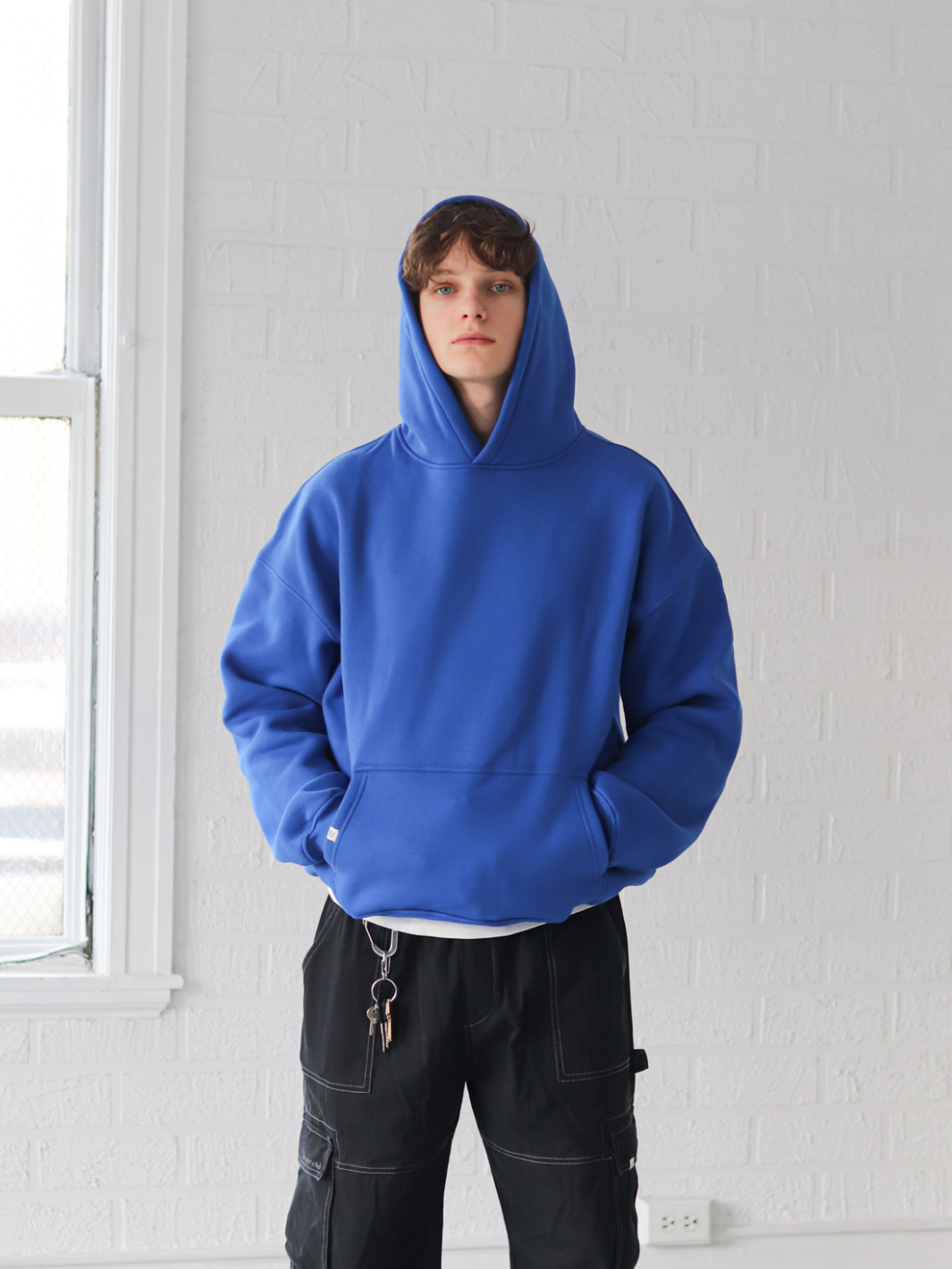 SIGNATURE BASIC HOODIE COBALT BLUE XXXL