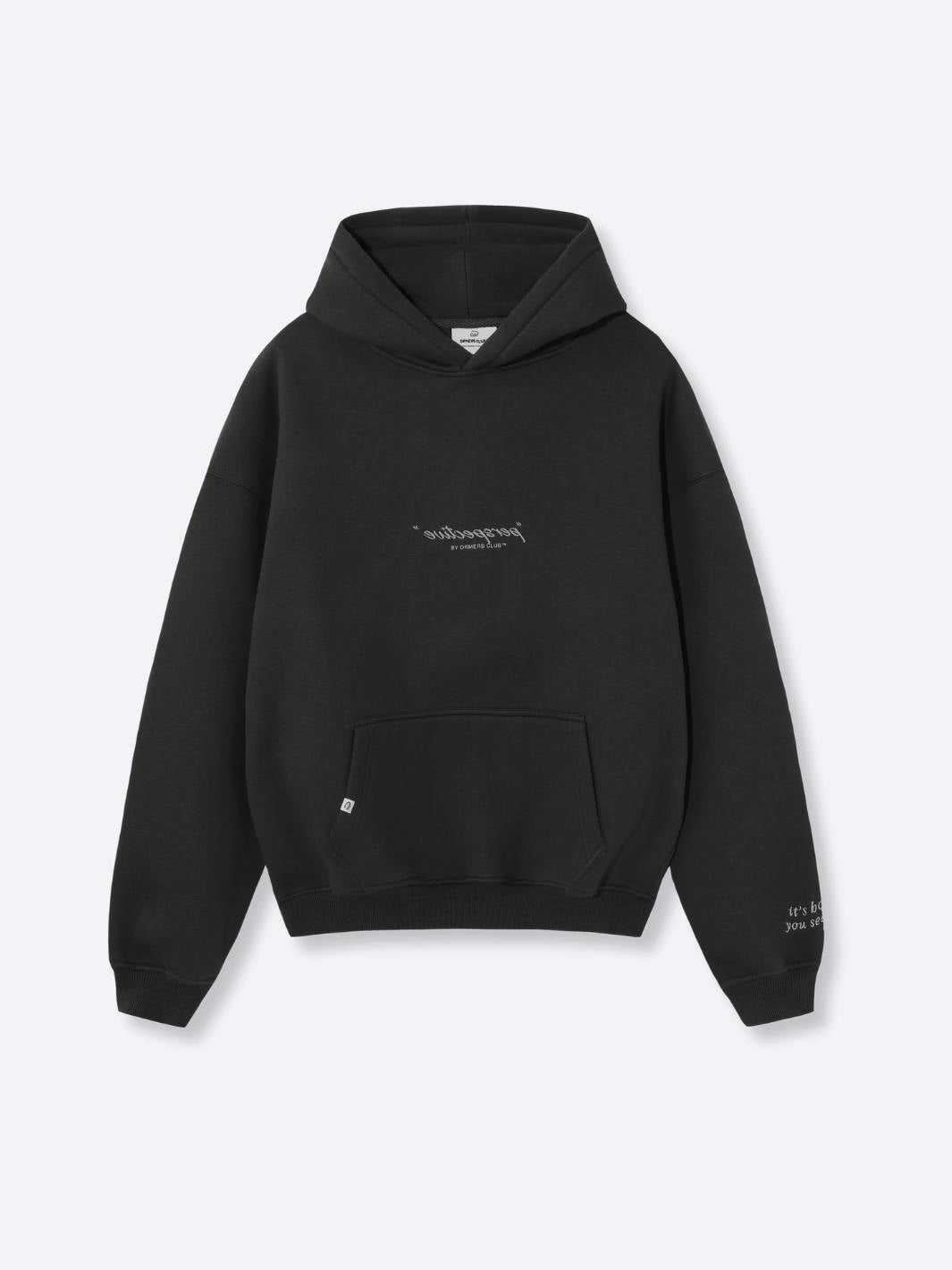 perspective hoodie - faded black