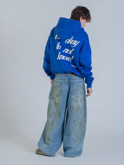 IT'S OKAY TO NOT KNOW HOODIE - COBALT BLUE