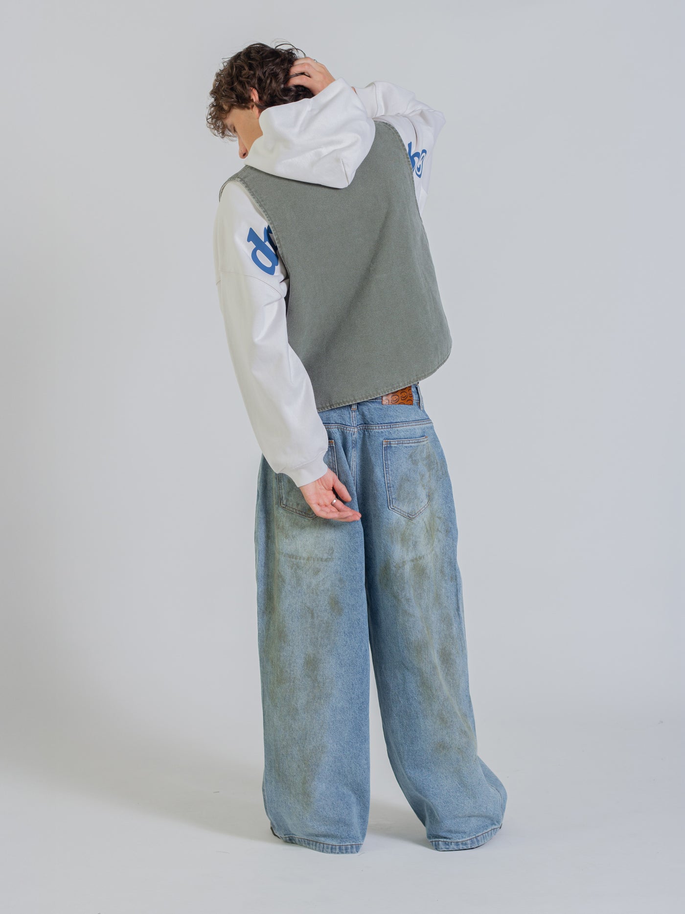 REVERSIBLE UTILITY VEST - GREEN/GREY