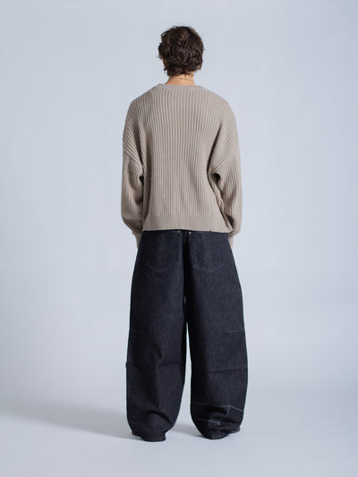 DRMERS RIBBED KNIT - BROWN