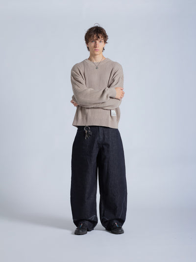 DRMERS RIBBED KNIT - BROWN