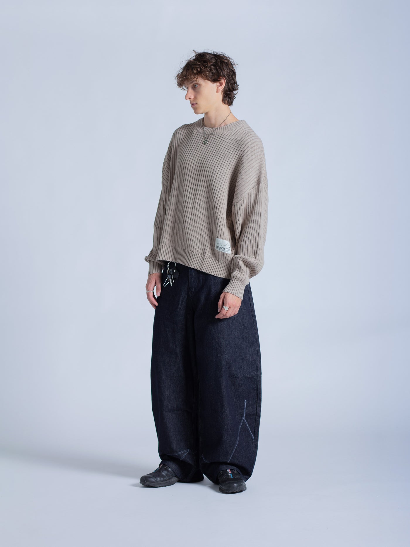DRMERS RIBBED KNIT - BROWN