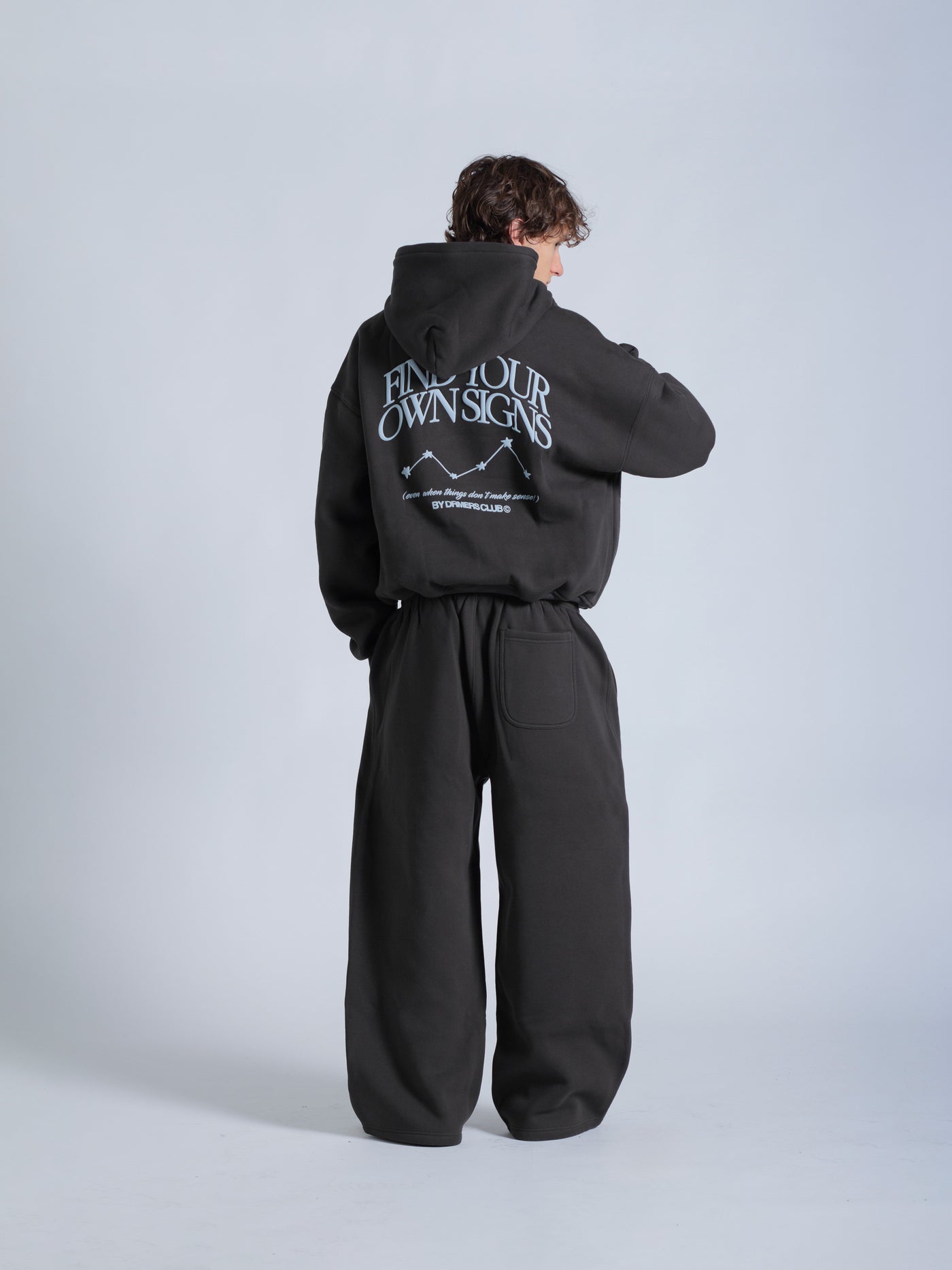 FIND YOUR OWN SIGNS HOODIE - FADED BLACK