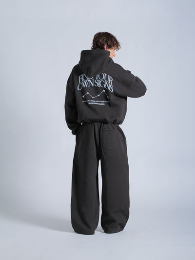 FIND YOUR OWN SIGNS HOODIE - FADED BLACK