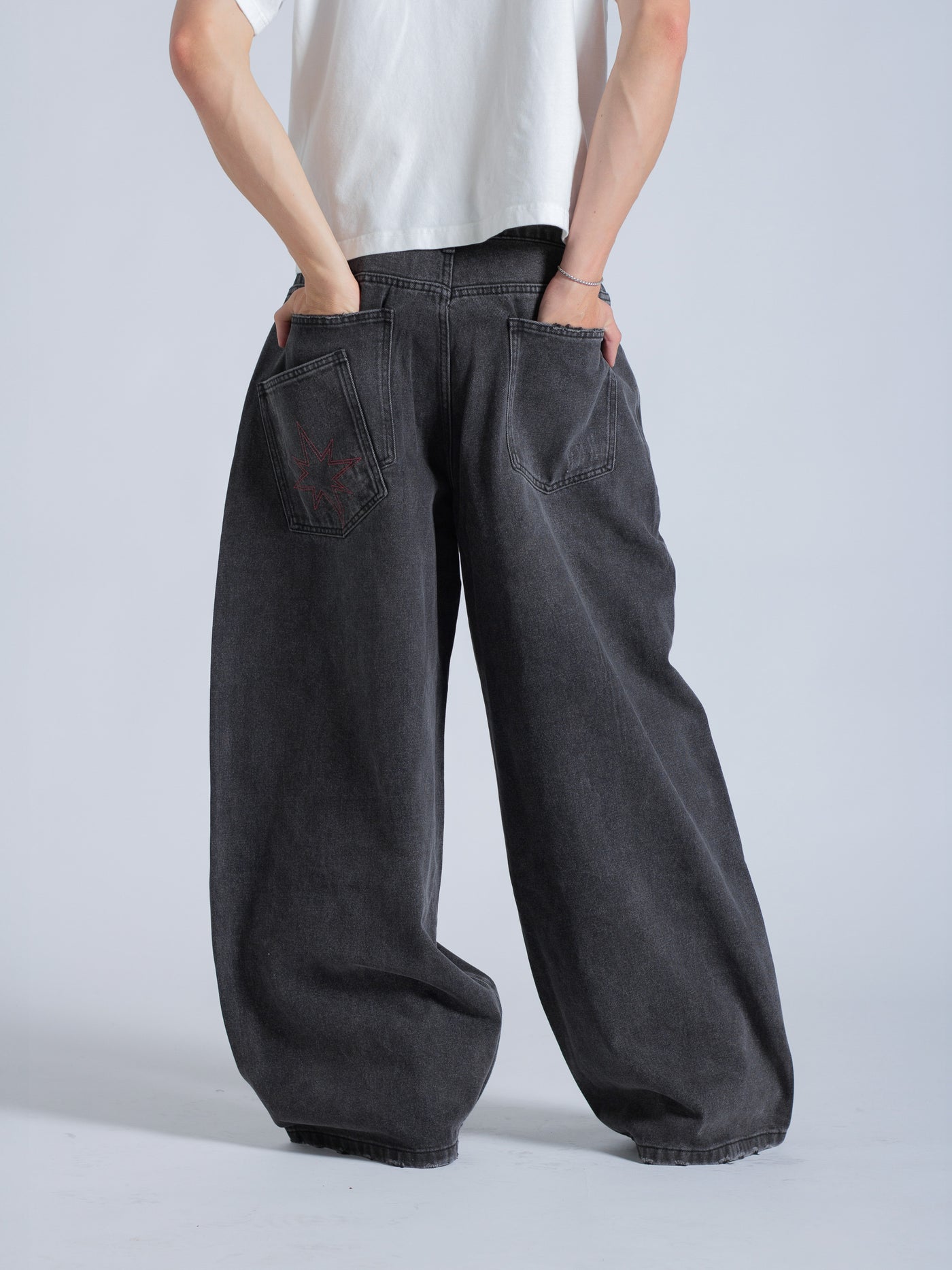 POLARIS JEANS - WASHED BLACK