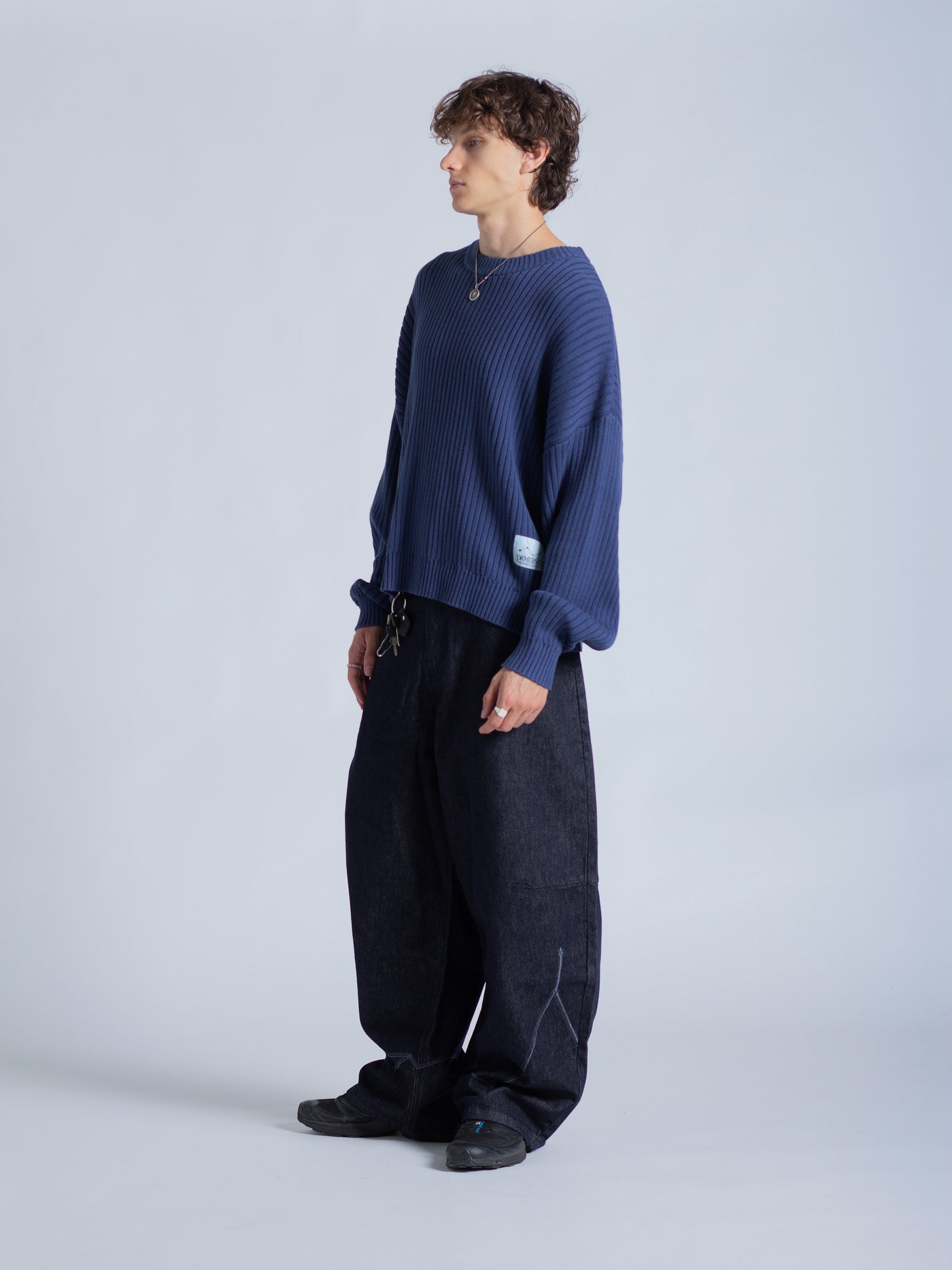 DRMERS RIBBED KNIT - NAVY