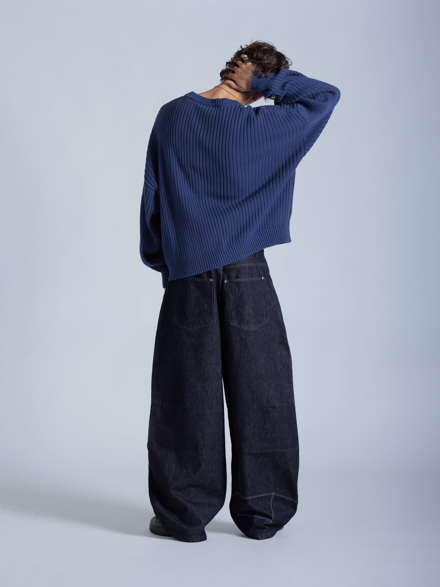 DRMERS RIBBED KNIT - NAVY