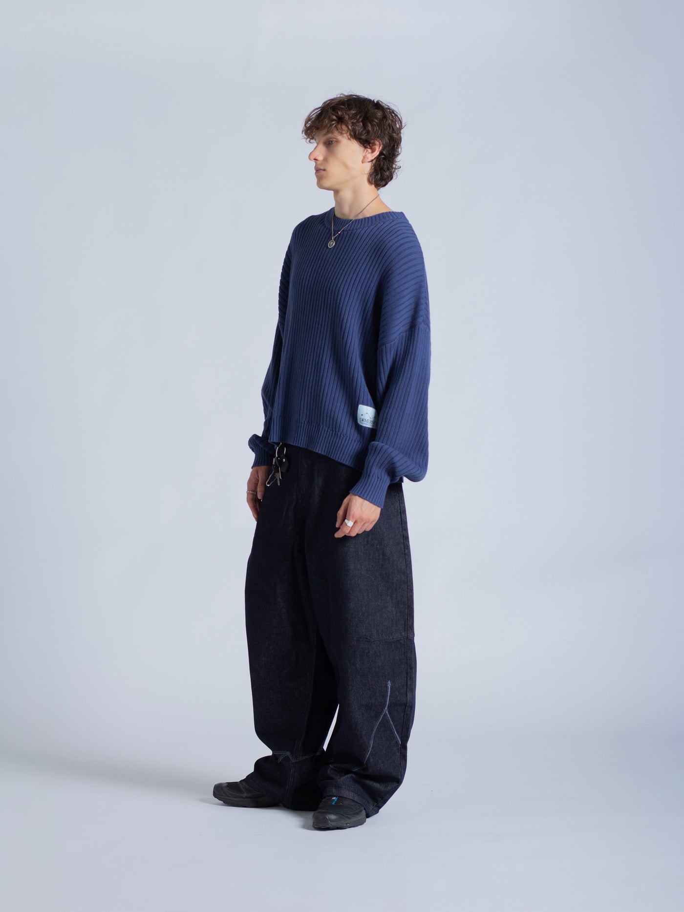 DRMERS RIBBED KNIT - NAVY