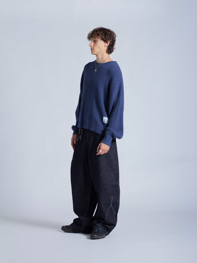 DRMERS RIBBED KNIT - NAVY