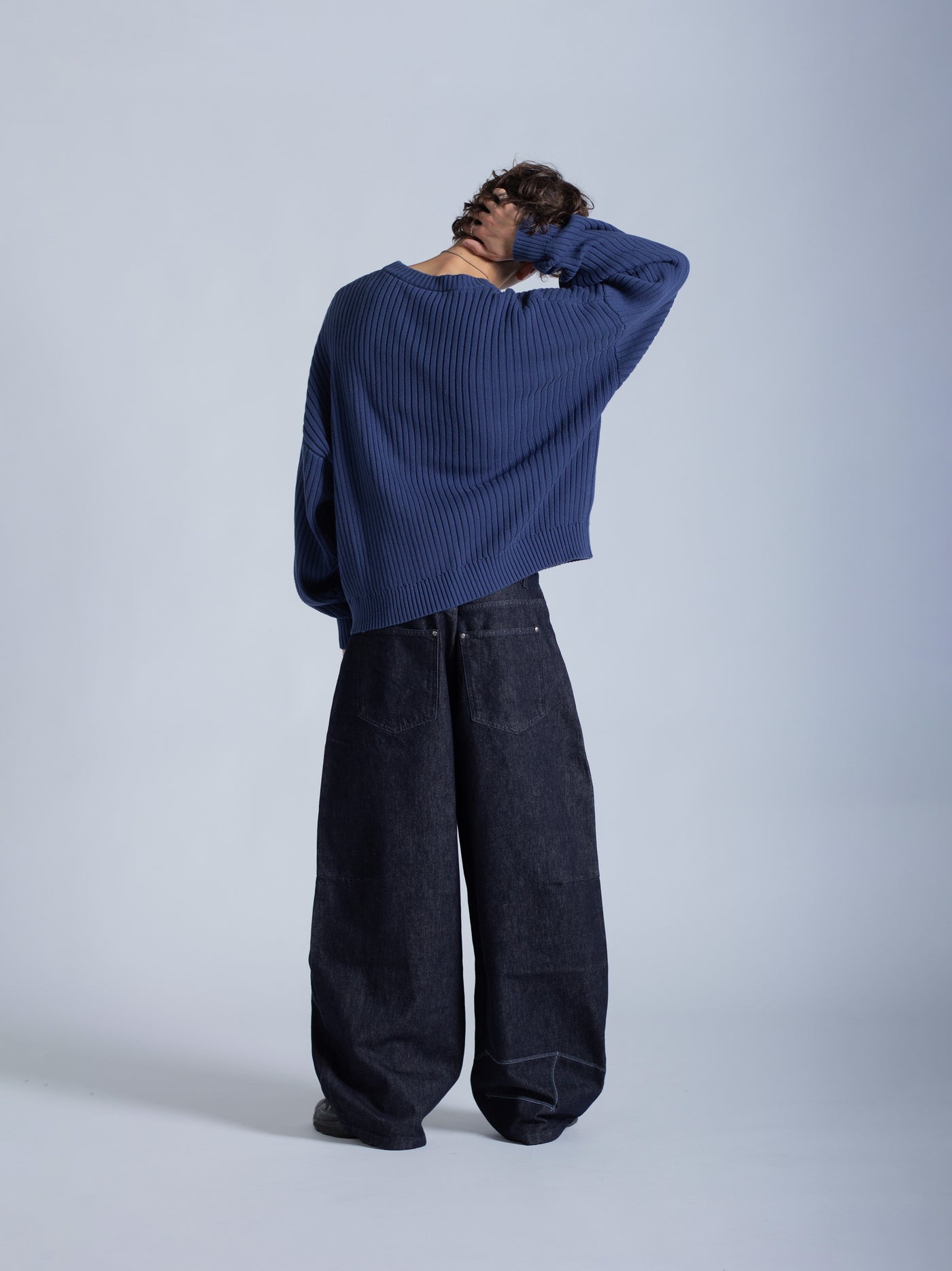 DRMERS RIBBED KNIT - NAVY