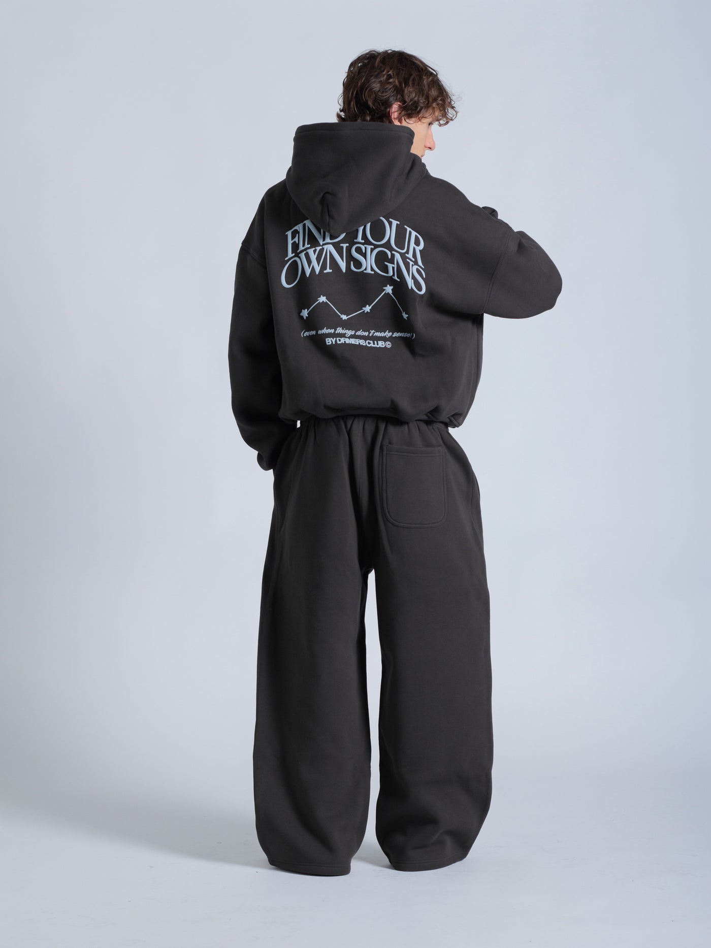 FIND YOUR OWN SIGNS HOODIE - FADED BLACK